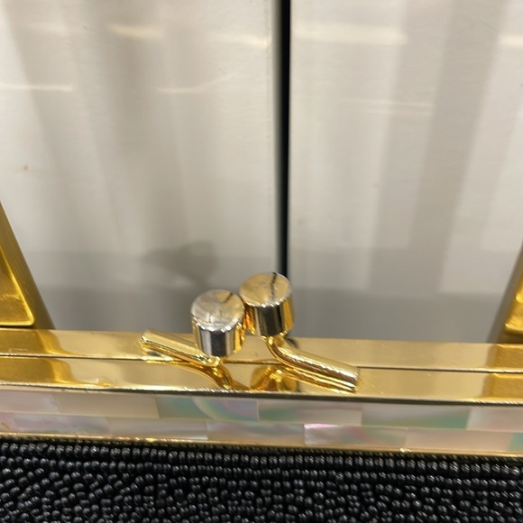 Vintage Glass Beaded/Embroidered Handbag - Picture 10 of 14